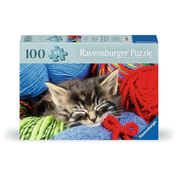 Puzzle XL 100 Kot z włóczką